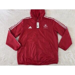 Boston Marathon Running Windbreaker Jacket Mens XL Boston Medical New Adidas